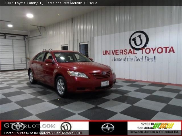 2007 Toyota Camry LE in Barcelona Red Metallic
