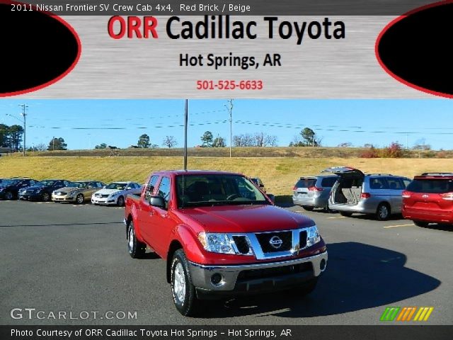2011 Nissan Frontier SV Crew Cab 4x4 in Red Brick