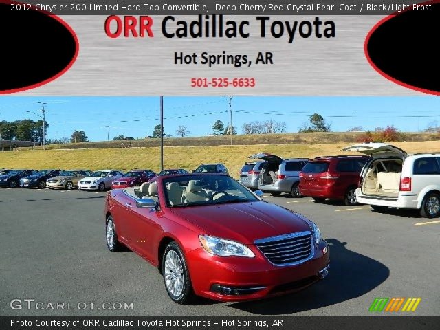 2012 Chrysler 200 Limited Hard Top Convertible in Deep Cherry Red Crystal Pearl Coat