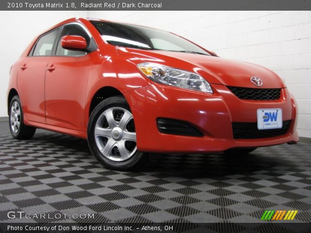 2010 Toyota Matrix 1.8 in Radiant Red
