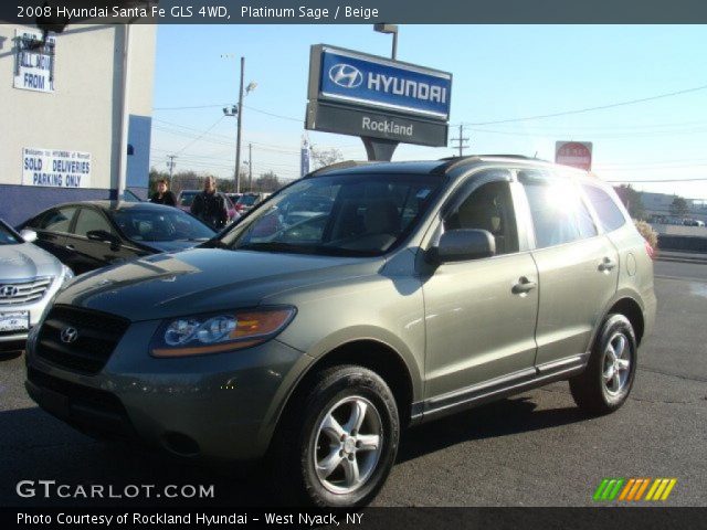 2008 Hyundai Santa Fe GLS 4WD in Platinum Sage