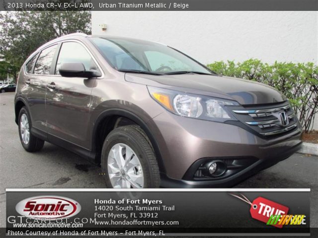 2013 Honda CR-V EX-L AWD in Urban Titanium Metallic