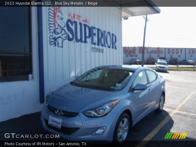 2013 Hyundai Elantra GLS in Blue Sky Metallic