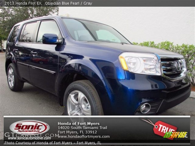 2013 Honda Pilot EX in Obsidian Blue Pearl