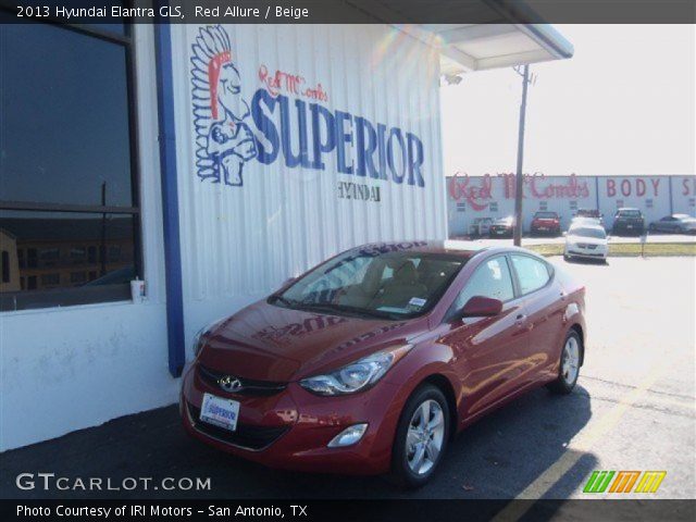 2013 Hyundai Elantra GLS in Red Allure