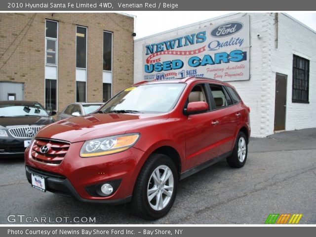 2010 Hyundai Santa Fe Limited 4WD in Venetian Red