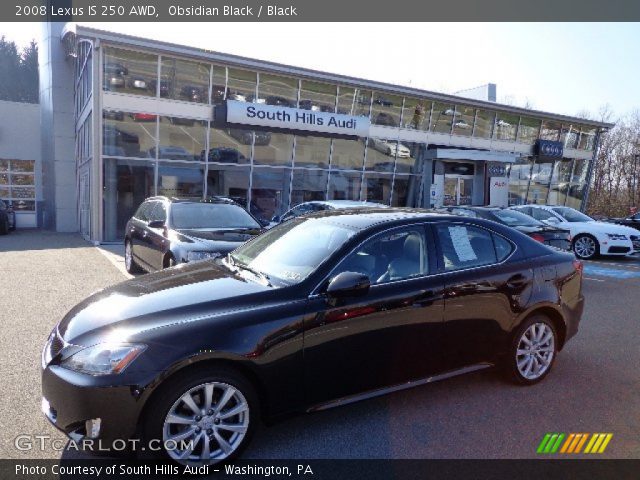 2008 Lexus IS 250 AWD in Obsidian Black
