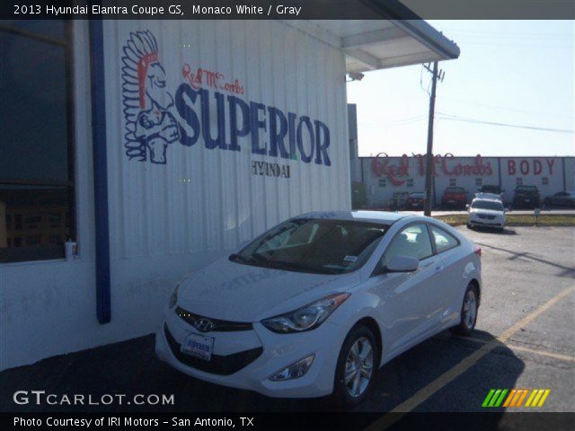 2013 Hyundai Elantra Coupe GS in Monaco White