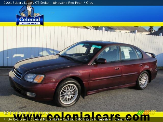 2001 Subaru Legacy GT Sedan in Winestone Red Pearl