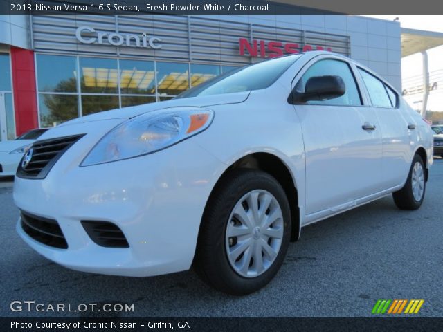 2013 Nissan Versa 1.6 S Sedan in Fresh Powder White
