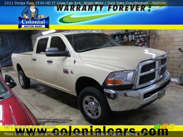 2011 Dodge Ram 3500 HD ST Crew Cab 4x4 in Bright White