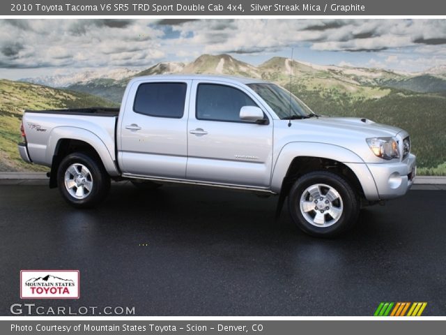 2010 Toyota Tacoma V6 SR5 TRD Sport Double Cab 4x4 in Silver Streak Mica