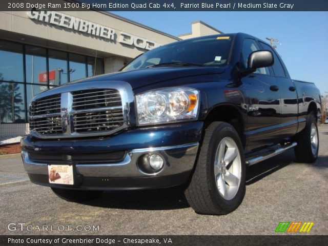 2008 Dodge Ram 1500 Big Horn Edition Quad Cab 4x4 in Patriot Blue Pearl
