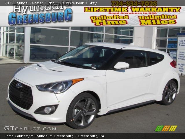 2013 Hyundai Veloster Turbo in Elite White Pearl