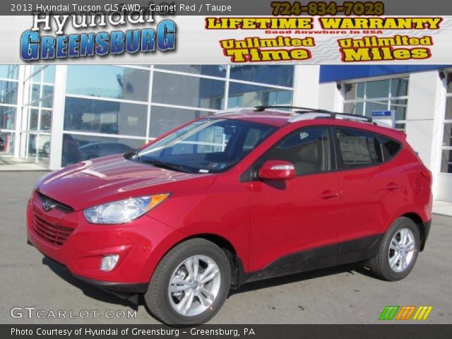 2013 Hyundai Tucson GLS AWD in Garnet Red