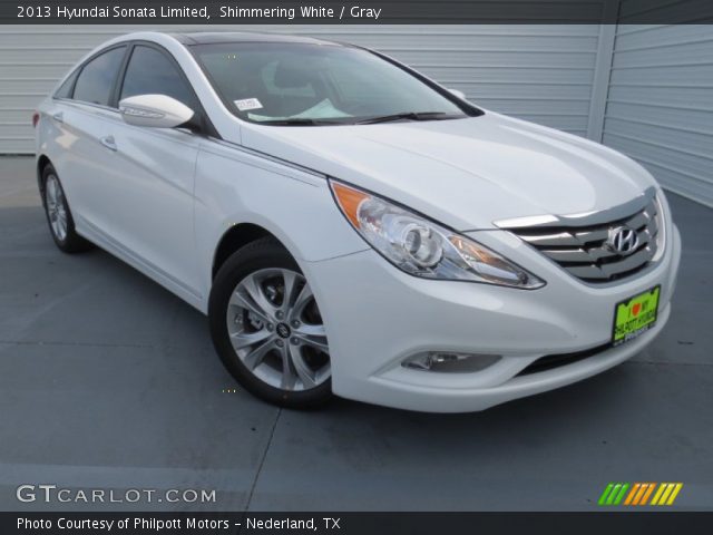 2013 Hyundai Sonata Limited in Shimmering White