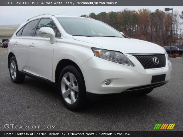2010 Lexus RX 350 in Aurora White Pearl