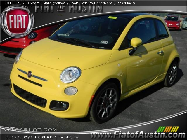 2012 Fiat 500 Sport in Giallo (Yellow)