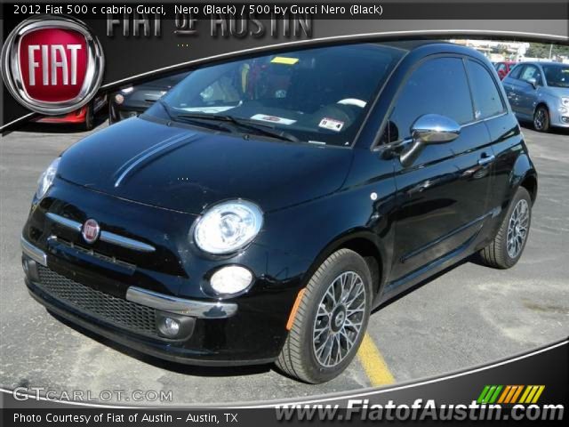 2012 Fiat 500 c cabrio Gucci in Nero (Black)