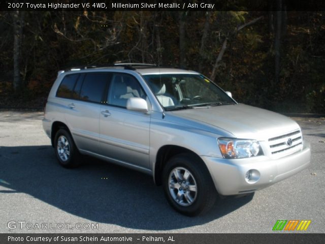 2007 Toyota Highlander V6 4WD in Millenium Silver Metallic