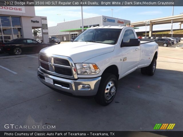 2012 Dodge Ram 3500 HD SLT Regular Cab 4x4 Dually in Bright White