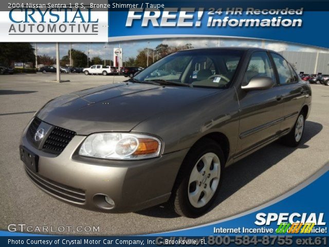 2004 Nissan Sentra 1.8 S in Bronze Shimmer