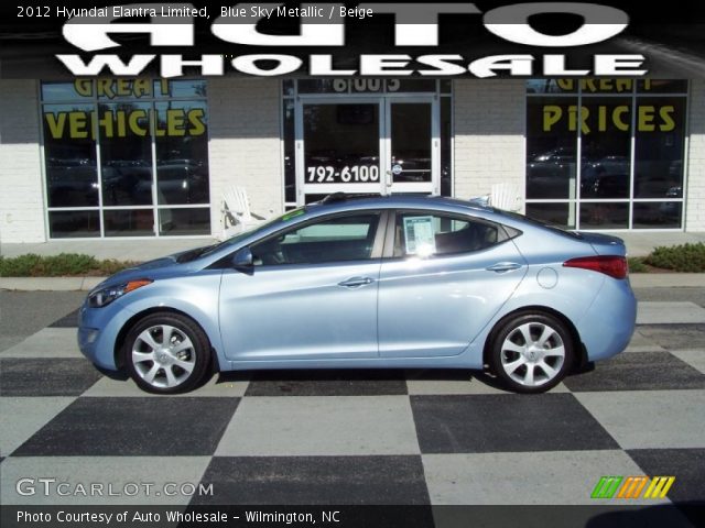 2012 Hyundai Elantra Limited in Blue Sky Metallic