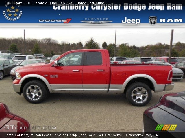 2013 Ram 1500 Laramie Quad Cab 4x4 in Flame Red