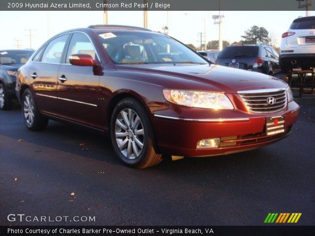 2009 Hyundai Azera Limited in Crimson Red Pearl