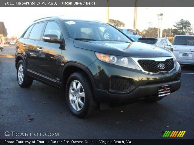 2011 Kia Sorento LX V6 AWD in Tuscan Olive