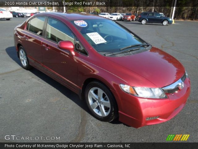 2010 Honda Civic LX-S Sedan in Tango Red Pearl