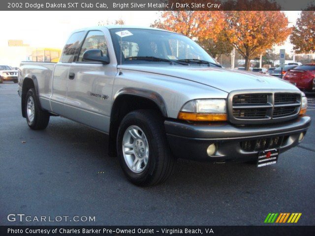 2002 Dodge Dakota SXT Club Cab in Bright Silver Metallic