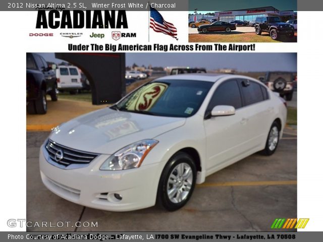 2012 Nissan Altima 2.5 SL in Winter Frost White
