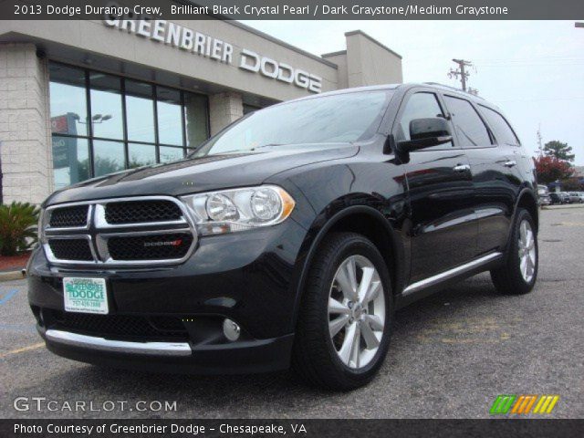 2013 Dodge Durango Crew in Brilliant Black Crystal Pearl