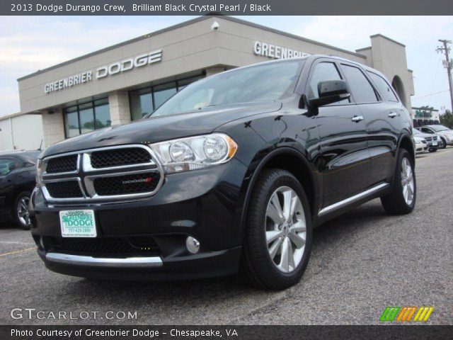 2013 Dodge Durango Crew in Brilliant Black Crystal Pearl
