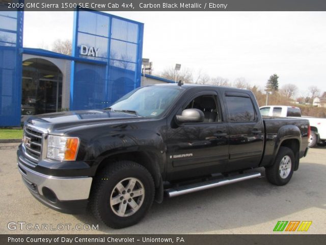 2009 GMC Sierra 1500 SLE Crew Cab 4x4 in Carbon Black Metallic