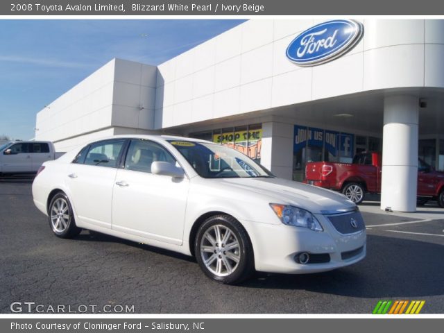 2008 Toyota Avalon Limited in Blizzard White Pearl