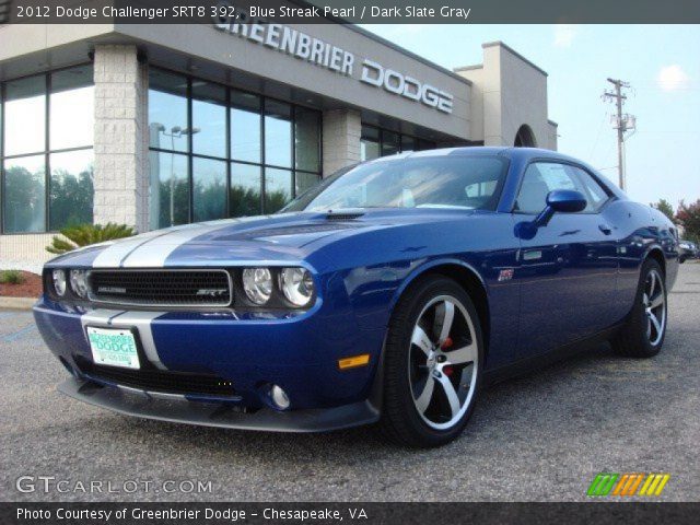 2012 Dodge Challenger SRT8 392 in Blue Streak Pearl
