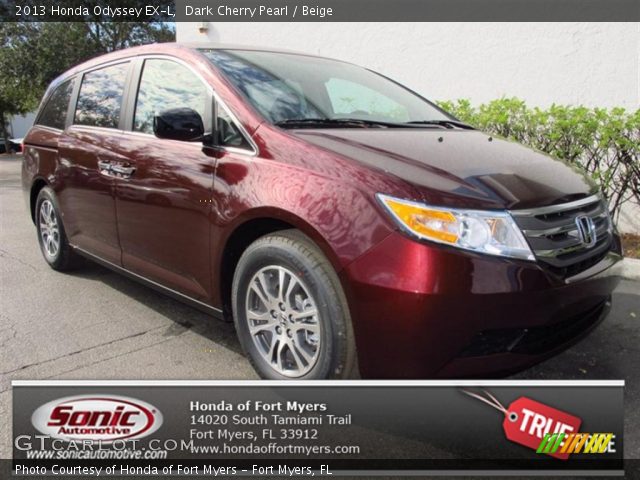 2013 Honda Odyssey EX-L in Dark Cherry Pearl