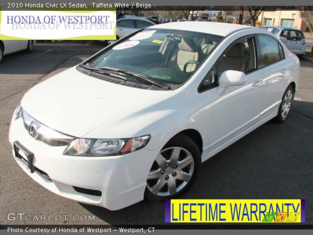 2010 Honda Civic LX Sedan in Taffeta White