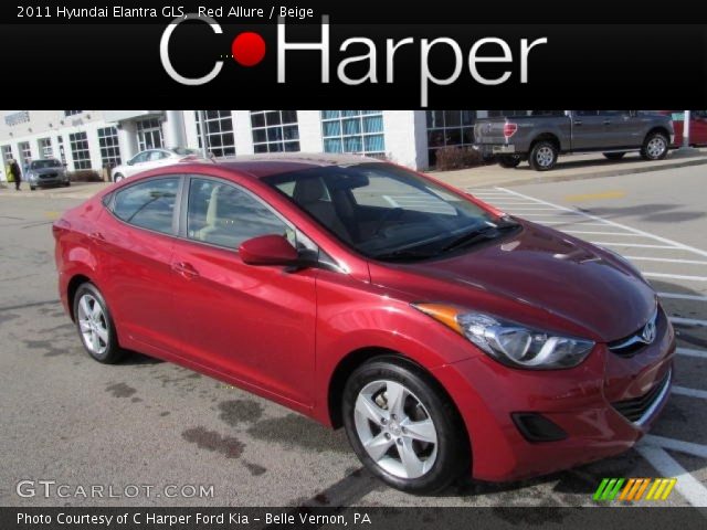2011 Hyundai Elantra GLS in Red Allure