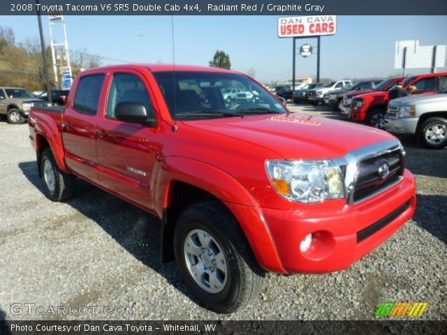2008 Toyota Tacoma V6 SR5 Double Cab 4x4 in Radiant Red