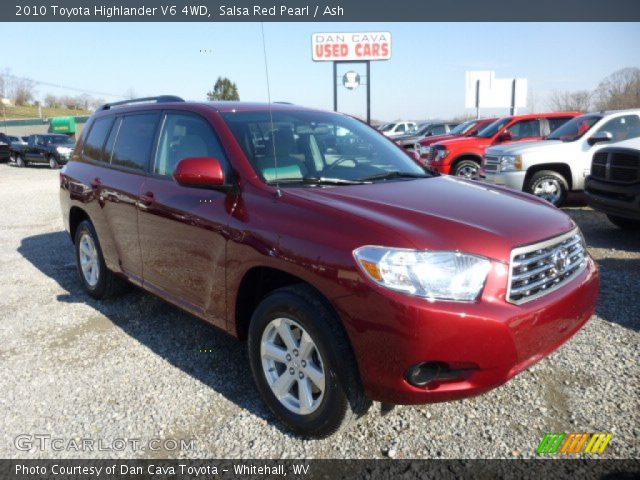 2010 Toyota Highlander V6 4WD in Salsa Red Pearl