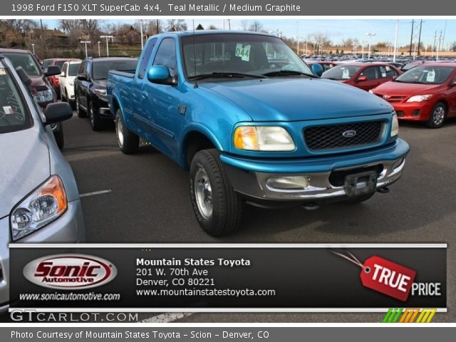 1998 Ford F150 XLT SuperCab 4x4 in Teal Metallic