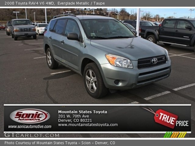 2008 Toyota RAV4 V6 4WD in Everglade Metallic