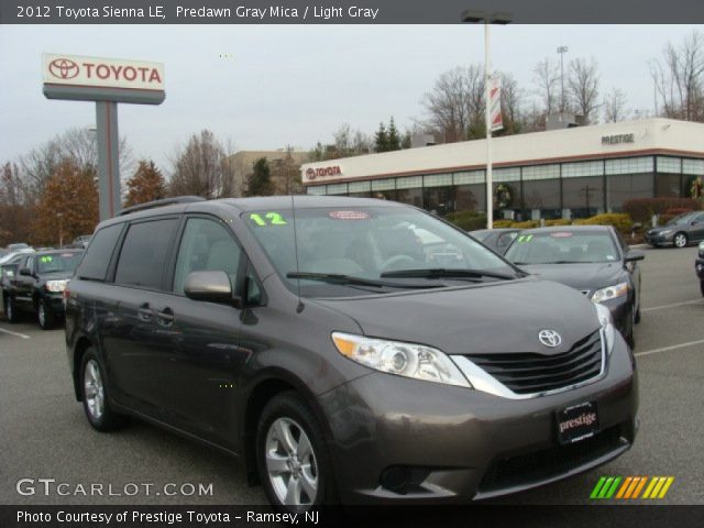 2012 Toyota Sienna LE in Predawn Gray Mica