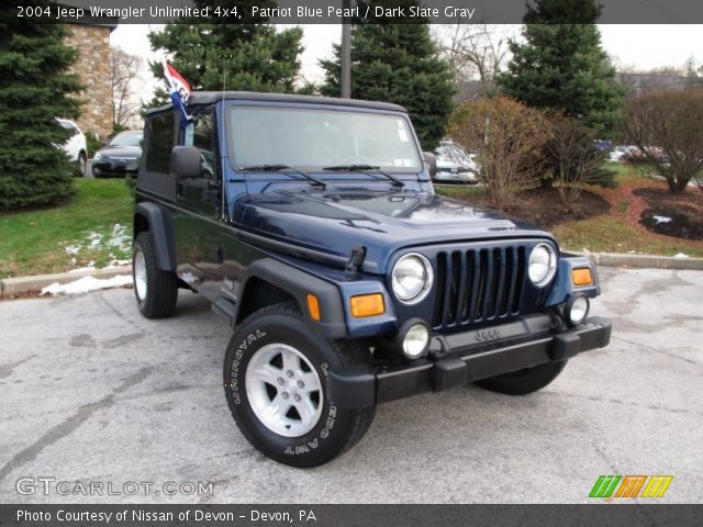2004 Jeep Wrangler Unlimited 4x4 in Patriot Blue Pearl