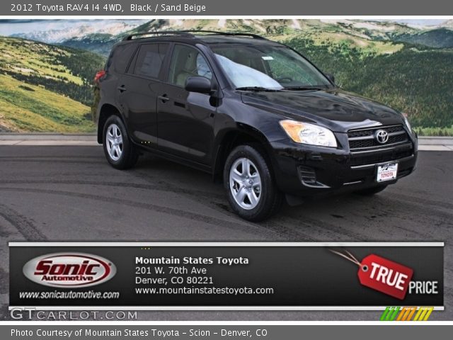 2012 Toyota RAV4 I4 4WD in Black