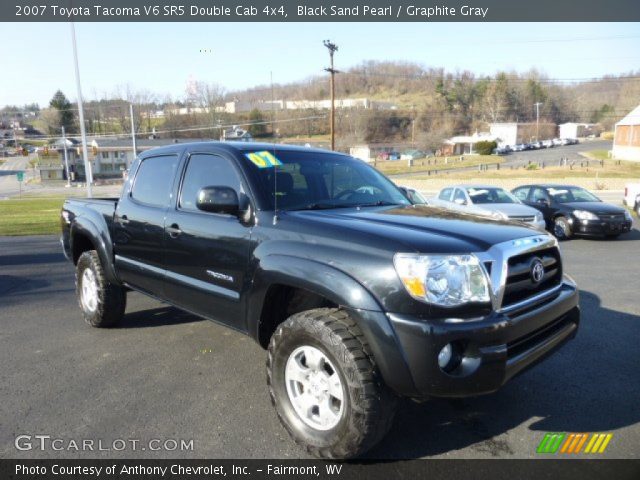 2007 Toyota Tacoma V6 SR5 Double Cab 4x4 in Black Sand Pearl