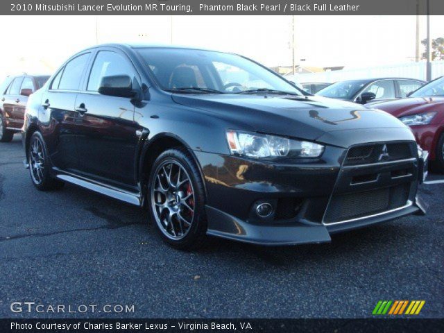 2010 Mitsubishi Lancer Evolution MR Touring in Phantom Black Pearl